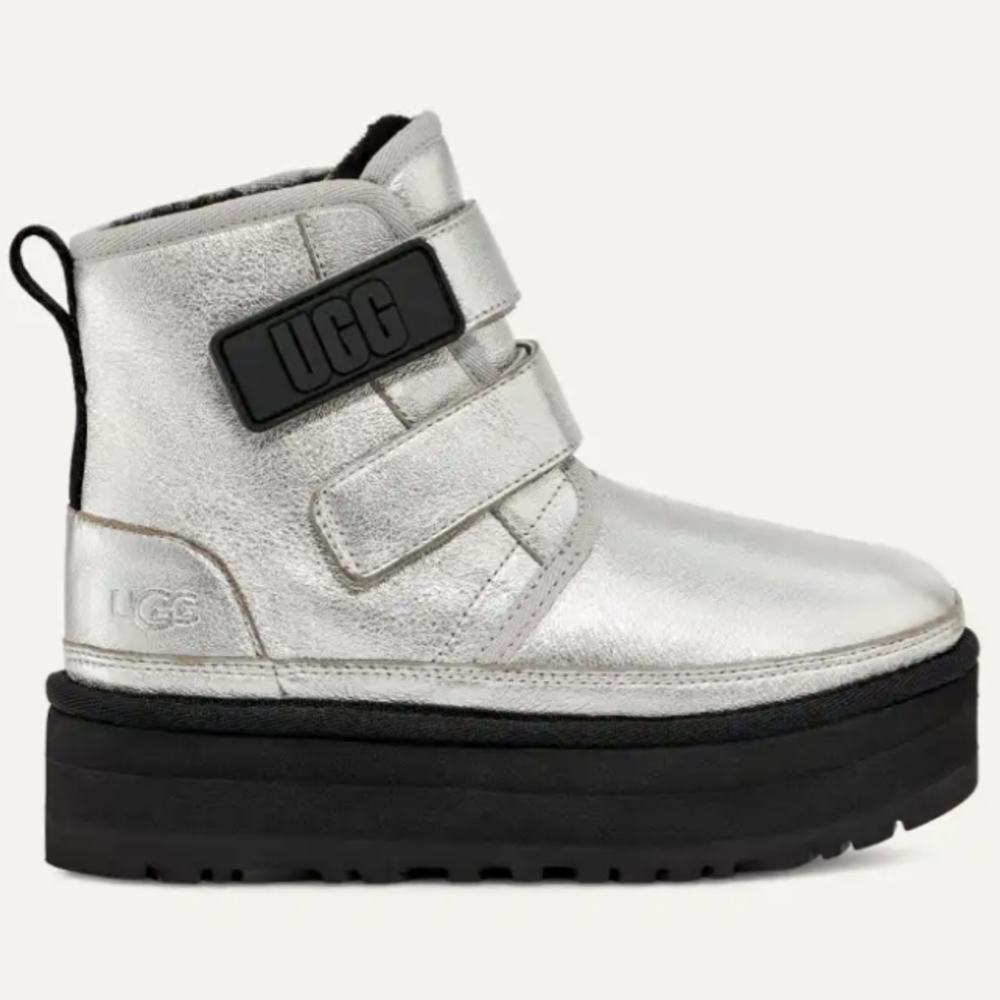 UGG Silver Platform Boots